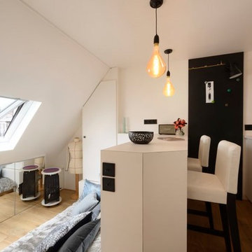 Rénovation d'un studio sous les toits parisiens