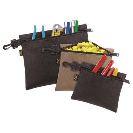 CLC 1100 3 Multi-Purpose Clip-On Zippered Bags, 3 Bags