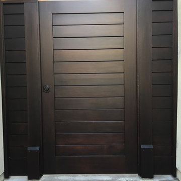 Clean and Simple Custom Wood Gates by Garden Passages