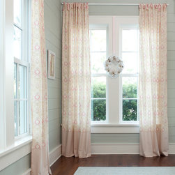 Juliet Drape Panel with Trim - Nursery Decor