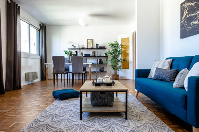 Inspiration for a modern living room in Lyon.