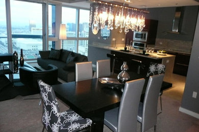 Photo of a contemporary dining room in Las Vegas.
