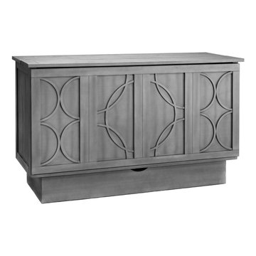 Cabinet Bed in Stonewash Finish