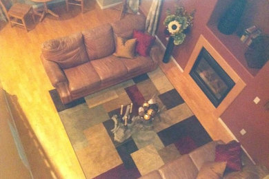Inspiration for a rustic home design remodel in Phoenix