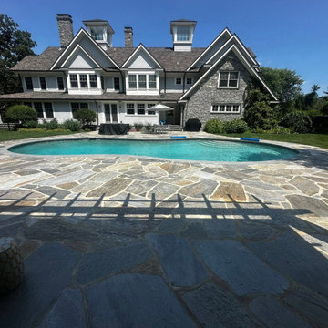 Pool Renovation Utilizing Mosaic Granite