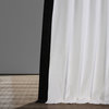 Vertical Colorblock Panama Single Panel Curtain, Black, 50"x108"
