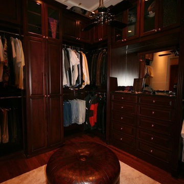 Melamine and Wood Front Closet