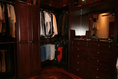 Melamine and Wood Front Closet
