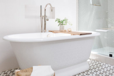 Inspiration for a coastal bathroom remodel in San Francisco