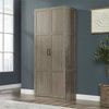 Sauder Select Engineered Wood Storage Cabinet in Silver Sycamore/Gray