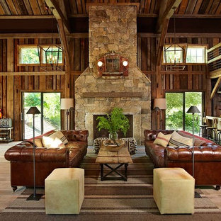 ニューヨークのカントリー風おしゃれなリビング (ミュージックルーム) の写真