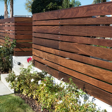 Ipe Fencing in the hills of Tarzana