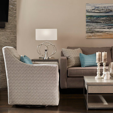 Stylish and chic family room