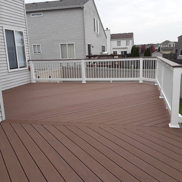 Spacious Timbertech Deck by Lockport, IL Timbertech Deck Builder.