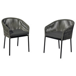 Tropical Outdoor Dining Chairs by Courtyard Casual