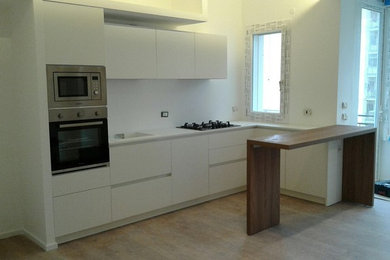 Example of a minimalist kitchen design in Catania-Palermo