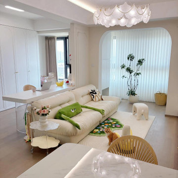 What does a 68-square-meter home renovated on a low budget look like?