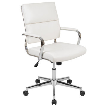 White Leathersoft Office Chair