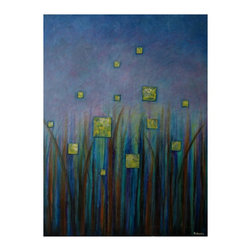 Twilight & Fireflies...(SOLD) - Mixed Media Art