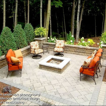 A Ravine-Edge Firepit Setting 2. Minnesota Landscape Design.