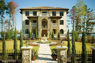 Inspiration for a mediterranean landscaping in Raleigh.