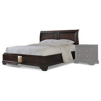 Emma Mason Signature Leslie King Sleigh Bed With Storage, Espresso CRE0046