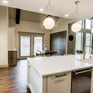Collected Kitchen Remodel with Custom Seating + Layered Details