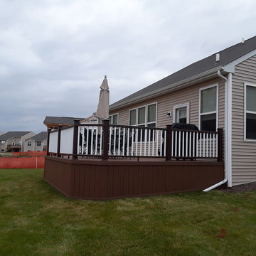 Multi Level Timber Tech Low Maintenance Deck Design in Naperville, IL