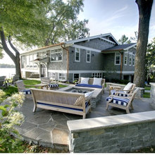 outdoor grill and firepit