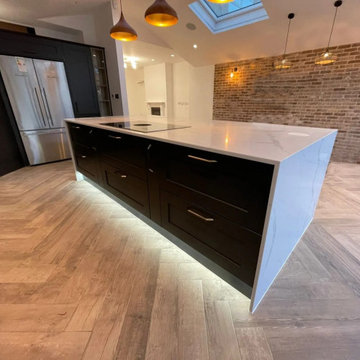 L-shaped Shaker Kitchen In Harrow Supplied by Inspired Elements