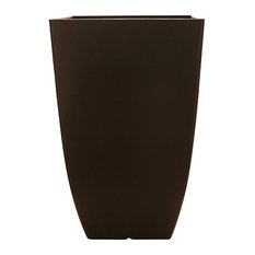 Southern Patio® HDR-019268 Newland Square Planter, Coffee, 10.5"