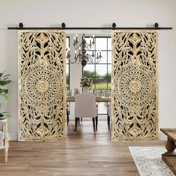 Organic Design with Reclaimed Wood Furniture and Doors