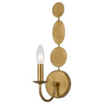 Crystorama - Crystorama Layla - One Light Wall Sconce, Antique Gold Finish - Layla One Light Wall Sconce Antique Gold *UL Approved: YES *Energy Star Qualified: n/a *ADA Certified: n/a *Number of Lights: Lamp: 1-*Wattage:60w Candelabra bulb(s) *Bulb Included:No *Bulb Type:Candelabra *Finish Type:Antique Gold