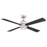 Fanimation Fans - Fanimation Fans FP7652BN Kwad - 52" Ceiling Fan with Light Kit - Fanimation continues to elevate the style you've cKwad 52" Ceiling Fan Brushed Nickel Brush *UL Approved: YES Energy Star Qualified: n/a ADA Certified: n/a  *Number of Lights: Lamp: 1-*Wattage:18w LED Module bulb(s) *Bulb Included:Yes *Bulb Type:LED Module *Finish Type:Brushed Nickel
