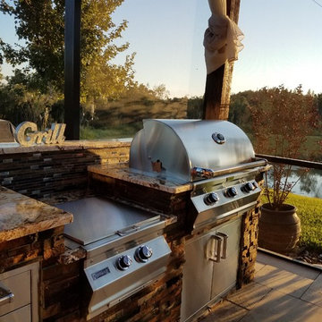 Stone Outdoor Kitchen Wesley Chapel