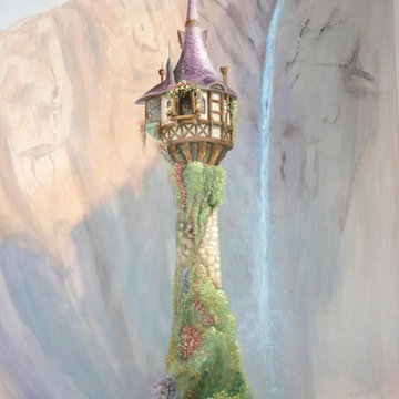 Tangled mural for a little princess:)
