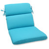 Veranda Turquoise Rounded Corners Chair Cushion