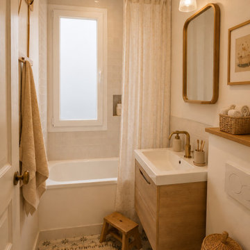 Rénovation d’un duplex de 150 m² esprit maison de campagne à Paris 13