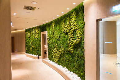 Moss wall at Ikos Oceania hotel