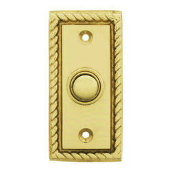 Rope Design Brass Door Ringer - Outdoor Decor