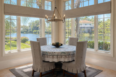 Elegant dining room photo in Miami
