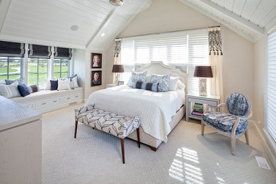 This is an example of a country bedroom in Omaha.