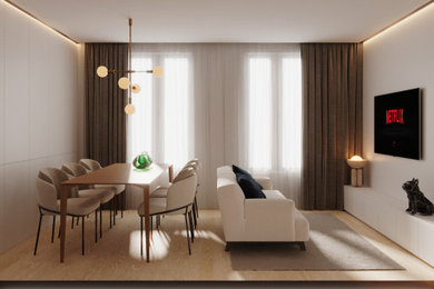 Photo of a medium sized mediterranean living room in Barcelona.