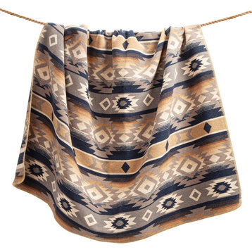 Taos Wool Blend Throw Blanket, 50" x 60", 1PC