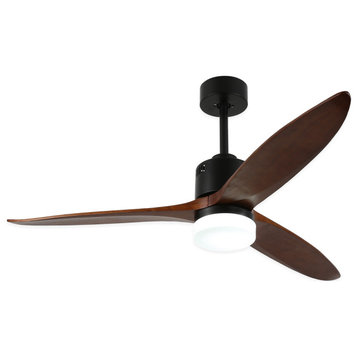 52" LED Ceiling Fan With Remote Control and Light Kit