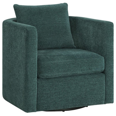 Sheldon Peacock Swivel Barrel Chair