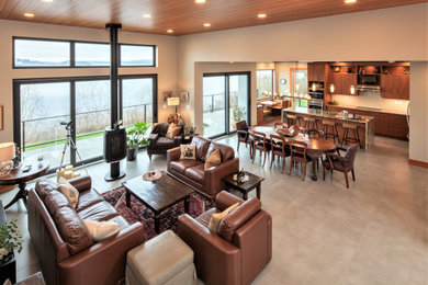 Living room - contemporary living room idea in Vancouver