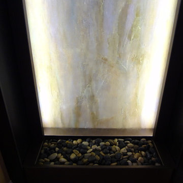 Custom Indoor Glass Water Feature - Orlando, FL