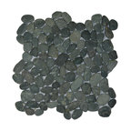 Charcoal Black Pebble Tile