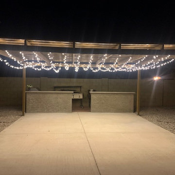 Outdoor Custom Deck with Lighting